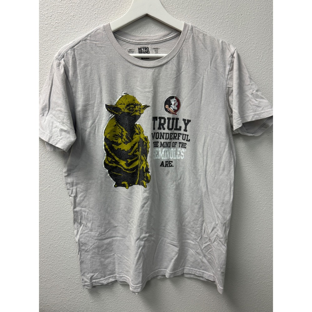 Retro‎ Brand Star Wars Yoda Florida State Seminoles T-Shirt Men's Size Large